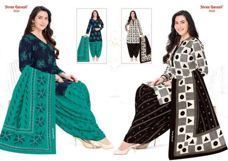 Hansika Vol 32 By Shree Ganesh Cotton Printed Dress Material 